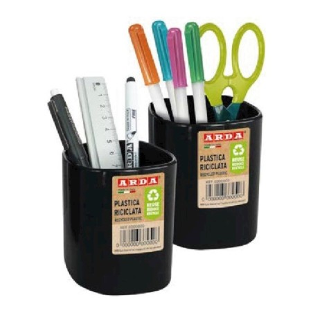Arda portapenne Black is the new Green in plastica riciclata nero 4111RE