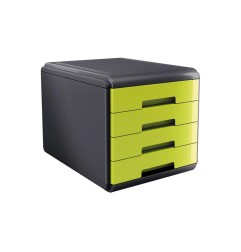Arda cassettiera Mydesk 4 cassetti verde 18P4PV