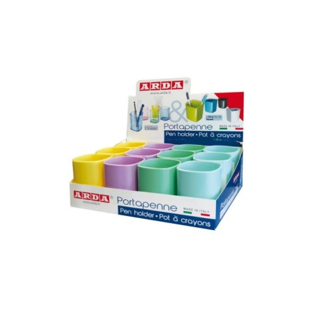 BICCHIERE PORTAPENNE ARDA KEEP COL. ASS. PASTEL 4111PAS