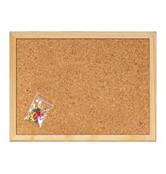 Arda lavagna in sughero bifacciale con cornice in legno 30 x 40 cm 956