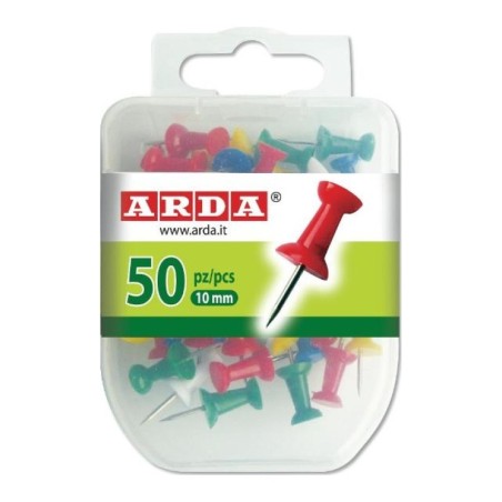 Arda spilli cartografici a clessidra gambo 10 mm – 50 pezzi colori assortiti ACL05