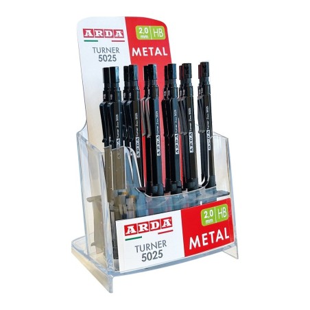 Arda portamine Turner 5025 Metal 2 mm 5025ESP – espositore da 12 pezzi