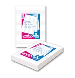Blasetti fogli protocollo A4 60 g a rigatura commerciale in risma 1285