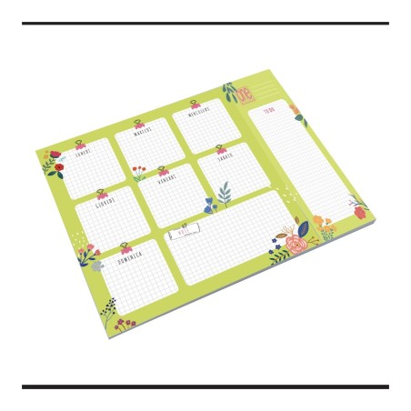 Blasetti One Color weekly planner fantasy A4 collato 54 settimane 80 g 8408