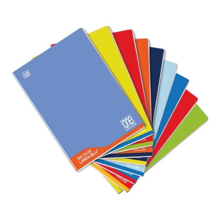 Blasetti One Color Linea Blu maxi quaderni 100 g 18+1 fogli rigatura A per la scrittura guidata – confezione 6 pezzi 7041
