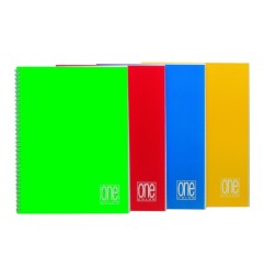 Blasetti One Color maxi quaderno con spirale A4 80 g 60 fogli rigatura 10M senza fori 1253