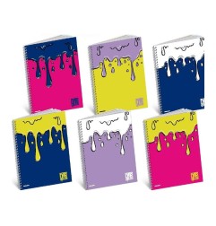 Blasetti One Color Paint maxi quaderno con spirale A4+ 80 g 60 fogli rigatura 1R con fori d'archivio 9414