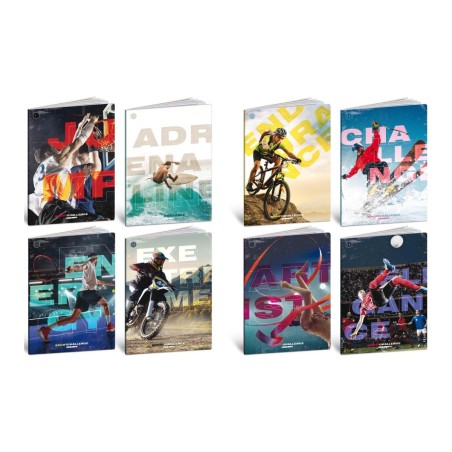 Blasetti Sport Challenge 100 maxi quaderni A4 100 g 18+1 fogli rigatura 10M – confezione 10 pezzi 9305