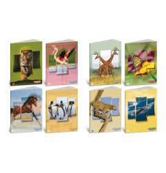 Blasetti Animal Label 100 maxi quaderni A4 100 g 18+1 fogli rigatura A – confezione 10 pezzi 9287