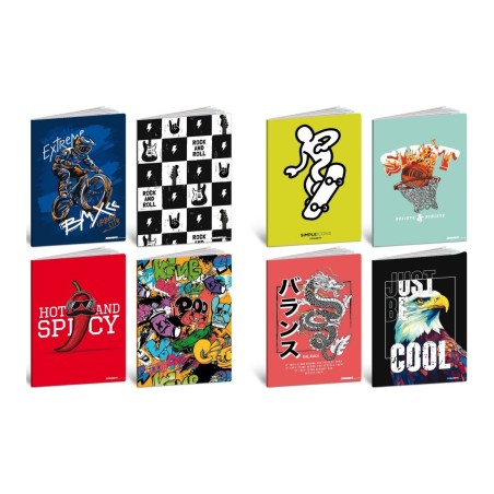Blasetti Urban Boy maxi quaderni A4 100 g 24+1 fogli rigatura C – confezione 10 pezzi 9378
