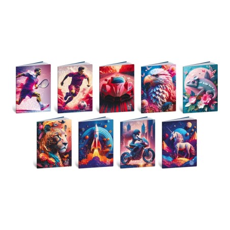 Blasetti Gli Imperdibili A.I. Color Dreams maxi quaderni A4 100 g 24+1 fogli rigatura 5M – confezione 10 pezzi 9433