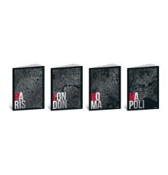 Blasetti Gli Imperdibili City maxi quaderni A4 100 g 24+1 fogli rigatura 1R – confezione 10 pezzi 9419