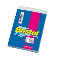 Blasetti Bristol blocco note 8x12 cm 70 fogli a quadretti 5 mm carta 50 g 1025