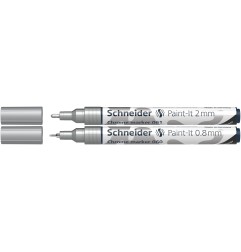 Schneider Paint-It Chrome marker 060 e 061 effetto specchio punte 0,8 e 2 mm – astuccio 2 pezzi ML06011501