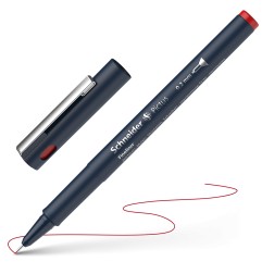 Schneider Pictus fineliner a inchiostro pigmentato punta 0,2 mm rosso – confezione 6 pezzi 197202