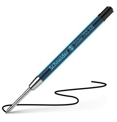 Schneider refill Slider 755 a sfera formato G2 punta XB nero – confezione 10 pezzi 175501