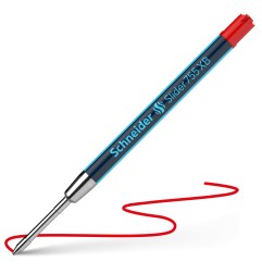 Schneider refill Slider 755 a sfera formato G2 punta XB rosso – confezione 10 pezzi 175502