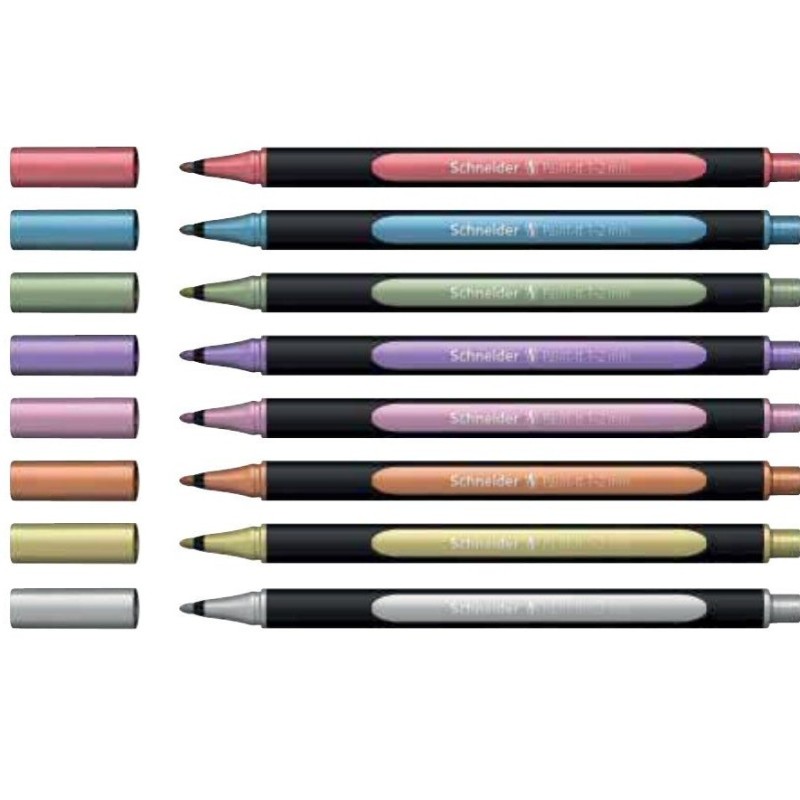Schneider Paint-It Metallic Liner 020 pennarello metallizzato punta 1-2 mm colori assortiti Schneider Paint-It Metallic Liner 020 pennarello metallizzato punta 1-2 mm colori assortiti