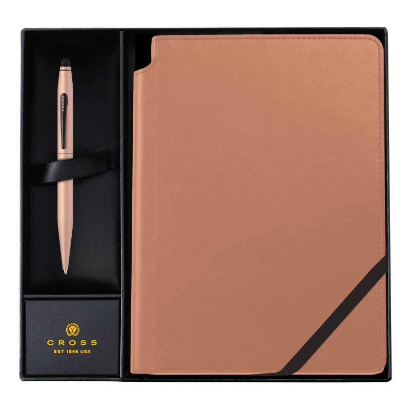 Cross Tech2 set regalo penna a sfera con stilo macchiato e taccuino in confezione regalo E008008