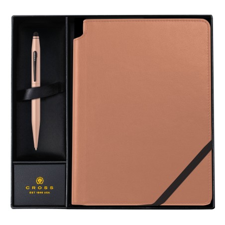 Cross Tech2 set regalo penna a sfera con stilo macchiato e taccuino in confezione regalo E008008