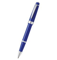 Cross Bailey Light roller resina blu con finiture cromate in confezione regalo AT0745-4