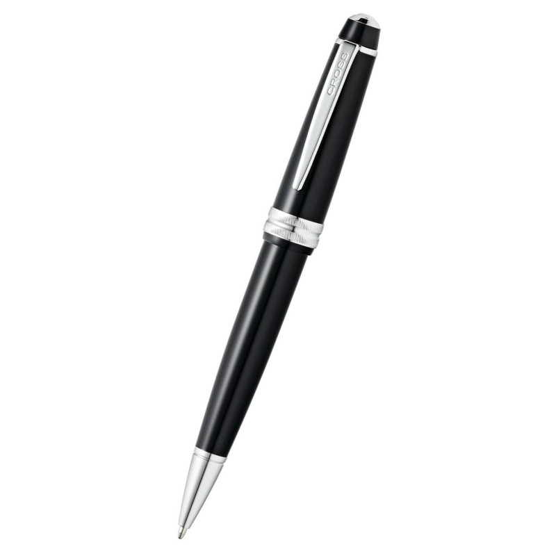 Cross Bailey Light penna a sfera resina nera con finiture cromate in confezione regalo AT0742-1 Cross Bailey Light penna a sfera resina nera con finiture cromate in confezione regalo AT0742-1