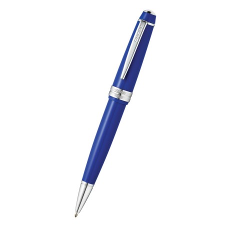 Cross Bailey Light penna a sfera resina blu con finiture cromate in confezione regalo AT0742-4