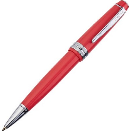 Cross Bailey Light penna a sfera resina rossa con finiture cromate in confezione regalo AT0742-7