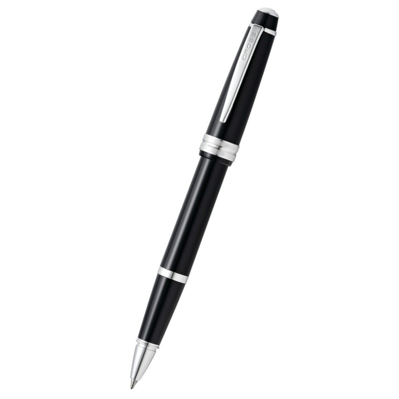 Cross Bailey Light roller resina nera con finiture cromate in confezione regalo AT0745-1 Cross Bailey Light roller resina nera con finiture cromate in confezione regalo AT0745-1