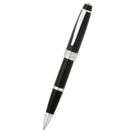 Cross Bailey roller laccata nera in confezione regalo AT0455-7