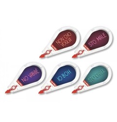 Tipp-Ex Mini Pocket Mouse Webboh correttore a nastro 5 mm x 6 m decorato con frasi – 1 pezzo 529675