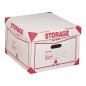 ACCO King Mec Storage KM1603 contenitore con coperchio per 4 scatole archivio 1602/1601 cartone bianco 41x27x43 cm