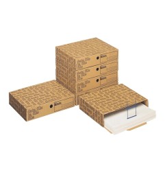 ACCO King Mec Data File Mec 402 scatola portatabulati archivio modulare componibile in cartone avana 40200