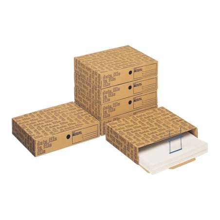 ACCO King Mec Data File Mec 402 scatola portatabulati archivio modulare componibile in cartone avana 40200