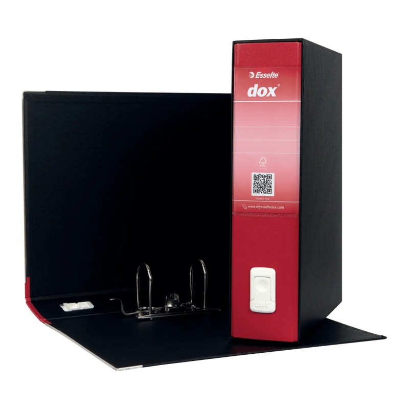 ACCO Esselte Dox 2 registratore archivio a leva KM0262 formato protocollo dorso 80 mm con custodia rosso D26211 ACCO Esselte Dox 2 registratore archivio a leva KM0262 formato protocollo dorso 80 mm con custodia rosso D26211