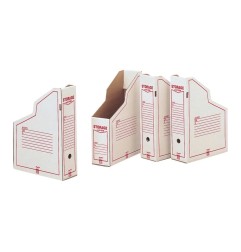 ACCO King Mec Storage KM1606 portariviste in cartone rigido bianco 35x24x8,7 cm con foro di presa