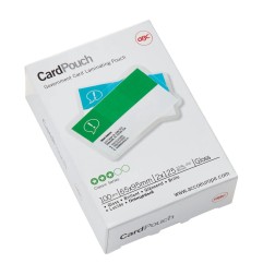 ACCO GBC CardPouch pouches per plastificazione 65x95mm 2x125 micron lucide – confezione 100 pezzi 3740301