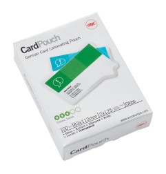 ACCO GBC CardPouch pouches per plastificazione 83x113mm 2x125 micron lucide – confezione 100 pezzi 3743154