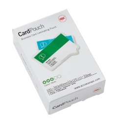 GBC CardPouch pouches per plastificazione 60x90mm 2x125 micron lucide – confezione 100 pezzi 3743157