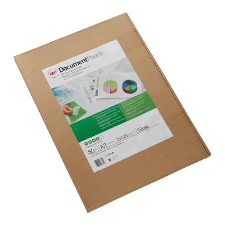 ACCO GBC DocumentPouch pouches per plastificazione A2 2x125 micron lucide – confezione 50 pezzi 3745099