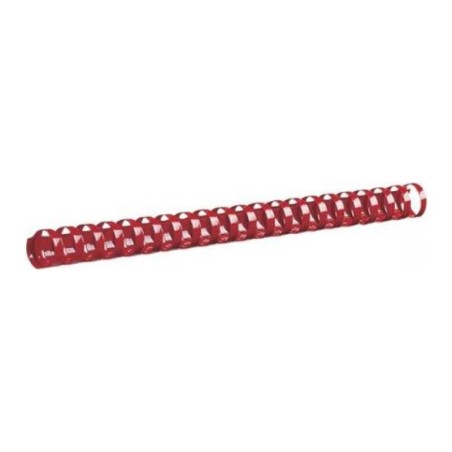 ACCO GBC CombBind CERLOX dorsi spirale plastici rilegafogli 21 anelli A4 22 mm rossi fino a 195 fogli – 100 pezzi 4028662
