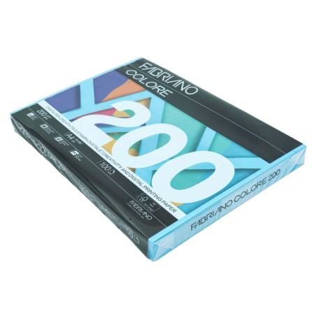 FABRIANO 100 fogli Carta fotocopie Fabriano Colore A4 200gr azzurro 78921297