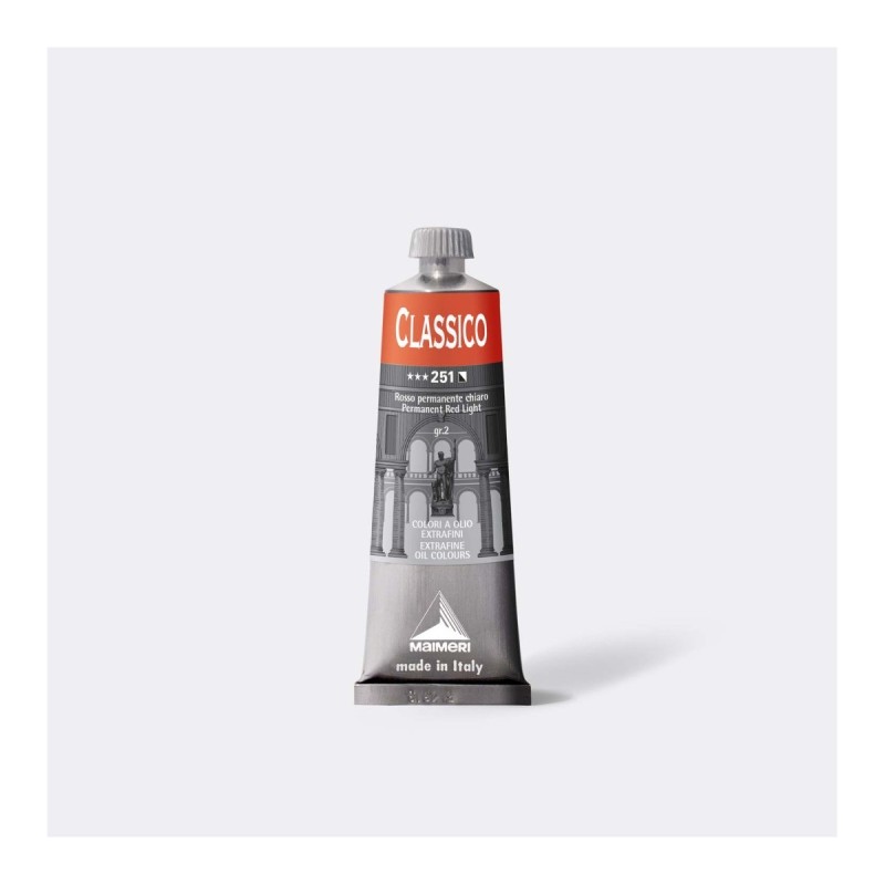 Maimeri Classico colore a olio extrafine Rosso permanente chiaro 60 ml M0306251 Maimeri Classico colore a olio extrafine Rosso permanente chiaro 60 ml M0306251