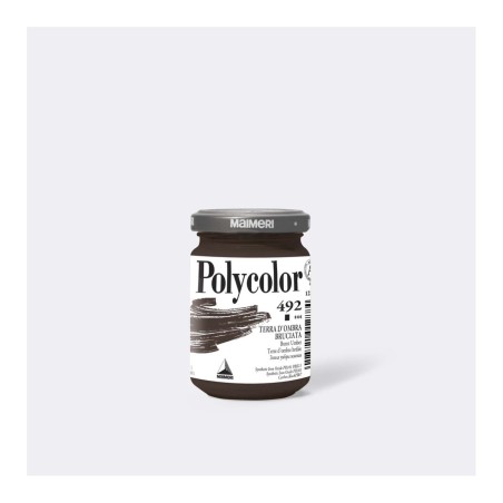 Maimeri Polycolor colore vinilico Terra d'ombra bruciata 140 ml M1220492