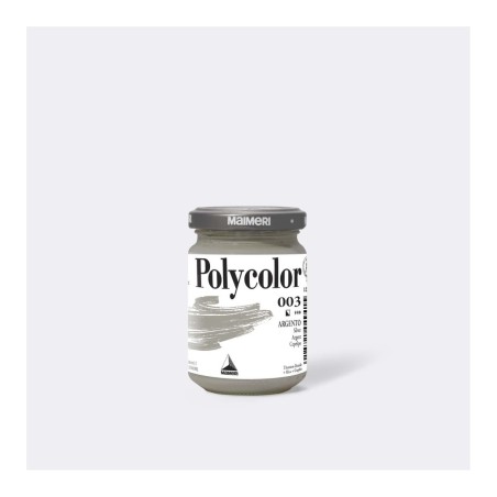 Maimeri Polycolor colore vinilico Argento 140 ml M1220003