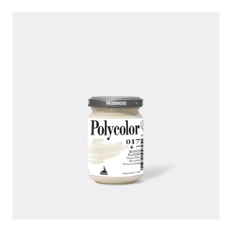 Maimeri Polycolor colore vinilico Bianco platino 140 ml M1220017