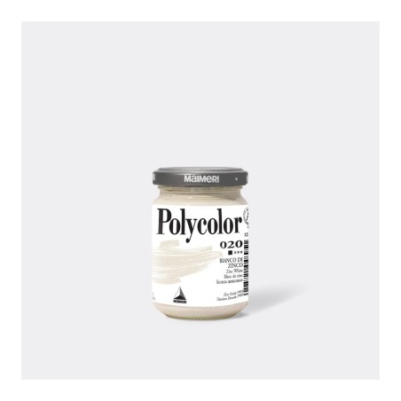 Maimeri Polycolor colore vinilico Bianco di zinco 140 ml M1220020
