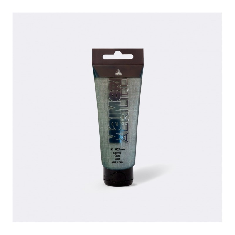 Maimeri Acrilico colore acrilico Argento 75 ml M0916003
