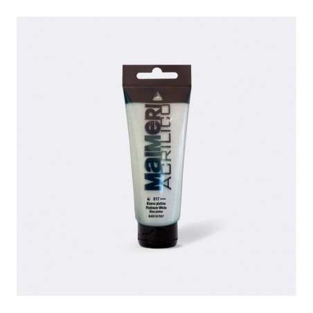 Maimeri Acrilico colore acrilico Bianco platino 75 ml M0916017