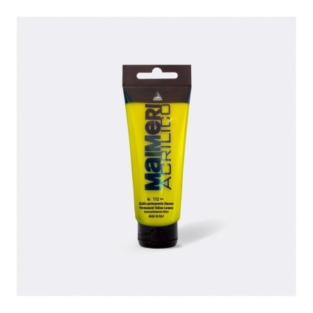 Maimeri Acrilico colore acrilico Giallo permanente limone 75 ml M0916112